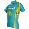 Astana kasachischer Meister 2010-Kurzarmtrikot mit kurzem Reißverschluss