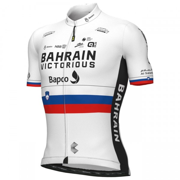 Bahrain Victorious slowenischer Meister 2022 Radtrikot kurzarm-ALE