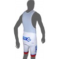 FRANCAISE DES JEUX(FDJ) 2016 Trägerhose weiß-B'TWIN